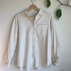 Princess Polly oversized corduroy button down- perfect for work or over jeans!